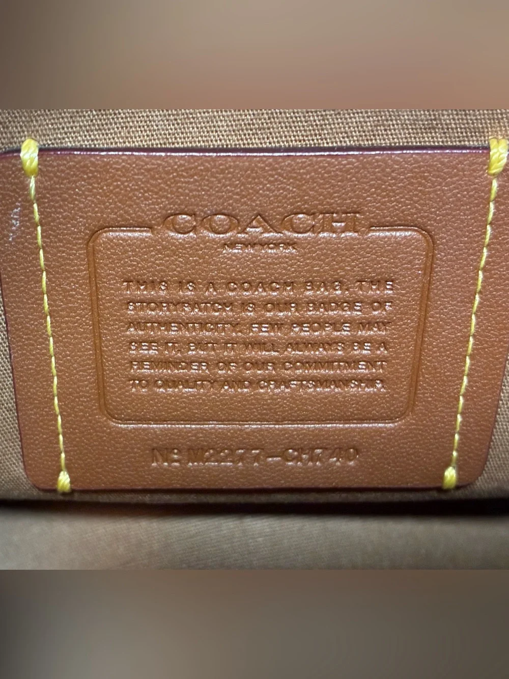 Coach canvas tote